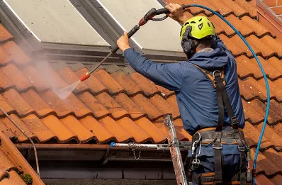 Démoussage et hydrofuge de toiture à Harponville